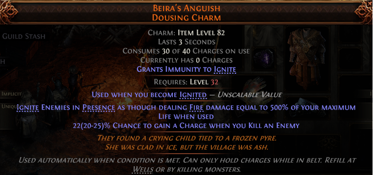 Beira's Anguish Dousing Charm